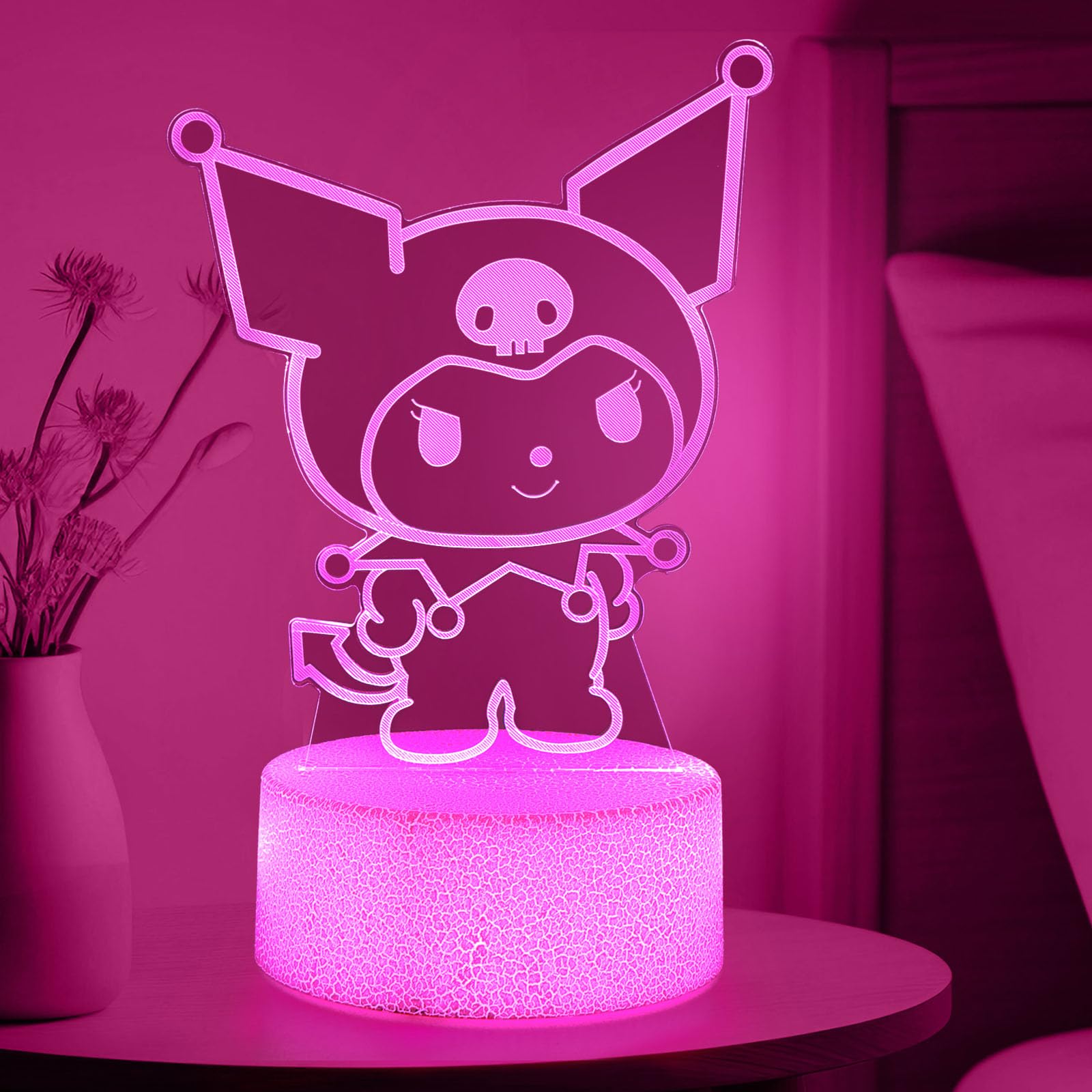 Amazon.com: sunduck Pink Kawaii Night Light with Corded Control